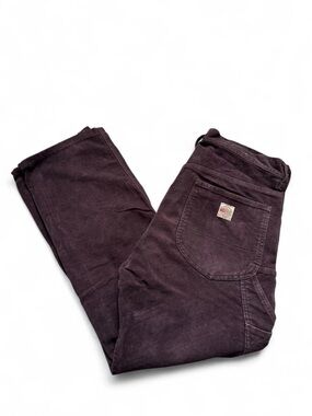 Diesel Vintage Retro Hardwear Carpenter Burgundy Velvet Pants